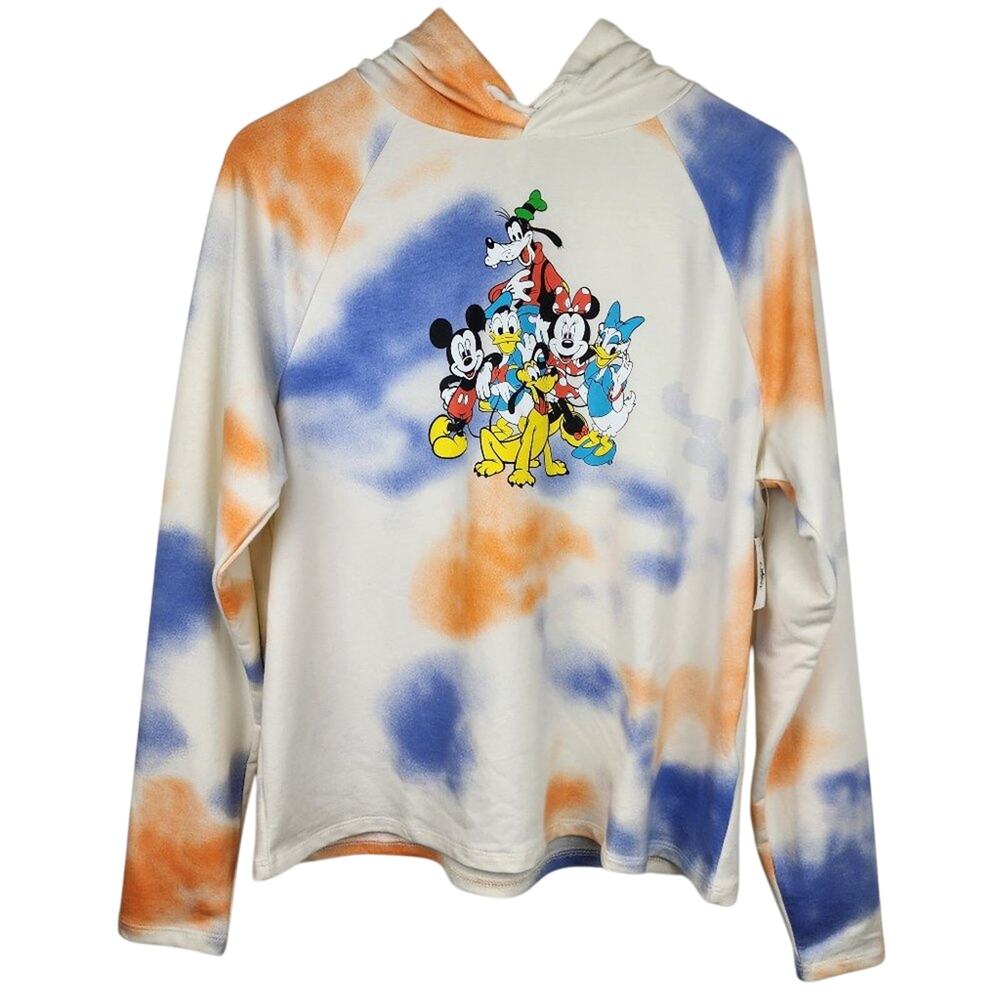 Disney Parks Mickey and Friends Tie Dye Hoodie Small